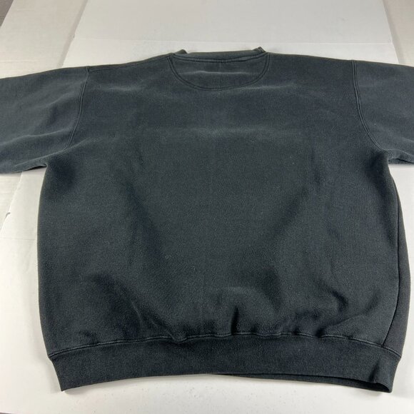 Y2K J America Purdue Boiler Makers Sweatshirt Adult Large Black Faded Crewneck - Picture 6 of 11